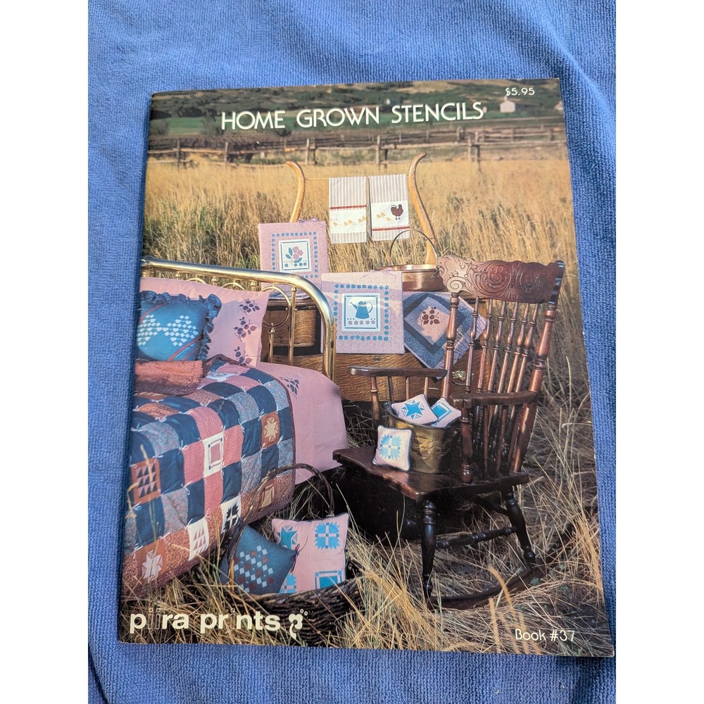 Plura Prints Home Grown Stencils Book 37 Vintage Country Patterns Uncut Unused